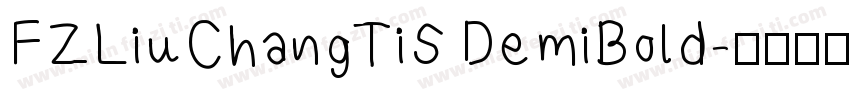 FZLiuChangTiS DemiBold字体转换